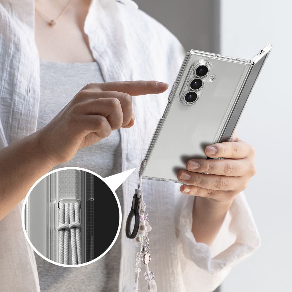 Ovitek za Samsung Galaxy Z Fold7 F966, Ringke, Fusion, Prozoren