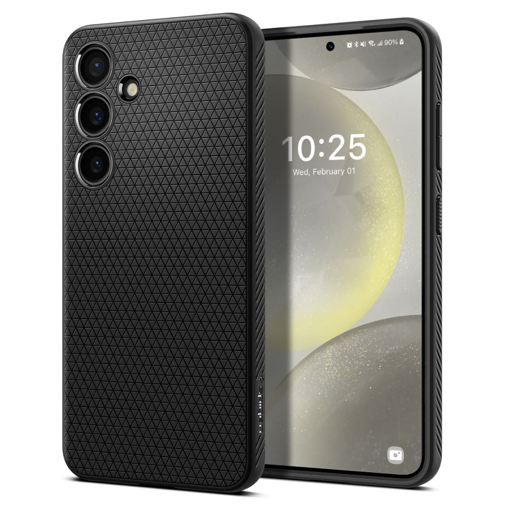 Ovitek za Samsung Galaxy S24 S921, Spigen, Liquid Air, Črn ACS07347