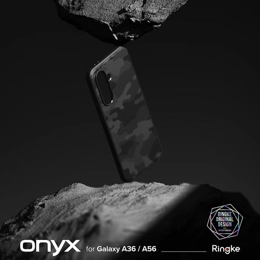 Ovitek za Samsung Galaxy A56 A566 / A36 A366, Ringke, Onyx Camo, črn