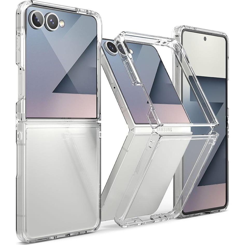 Ovitek za Samsung Galaxy Z Flip7 F766, Ringke, Fusion, Prozoren