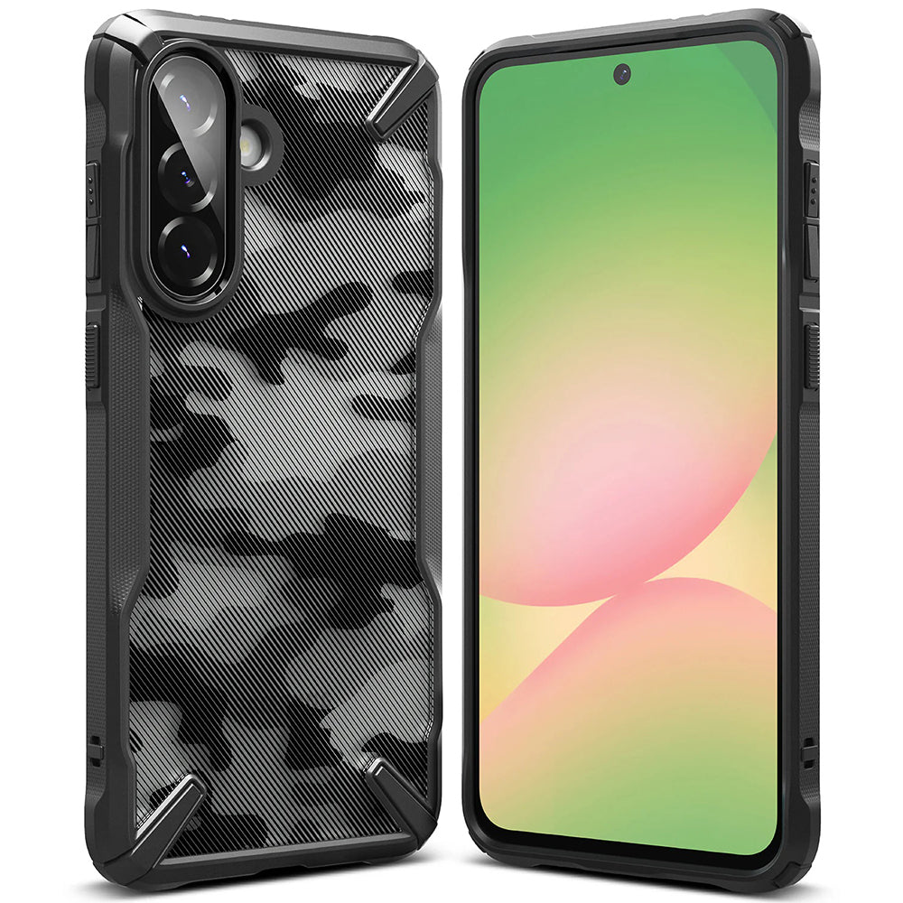 Ovitek za Samsung Galaxy A56 A566 / A36 A366, Ringke, Fusion X Camo, črn