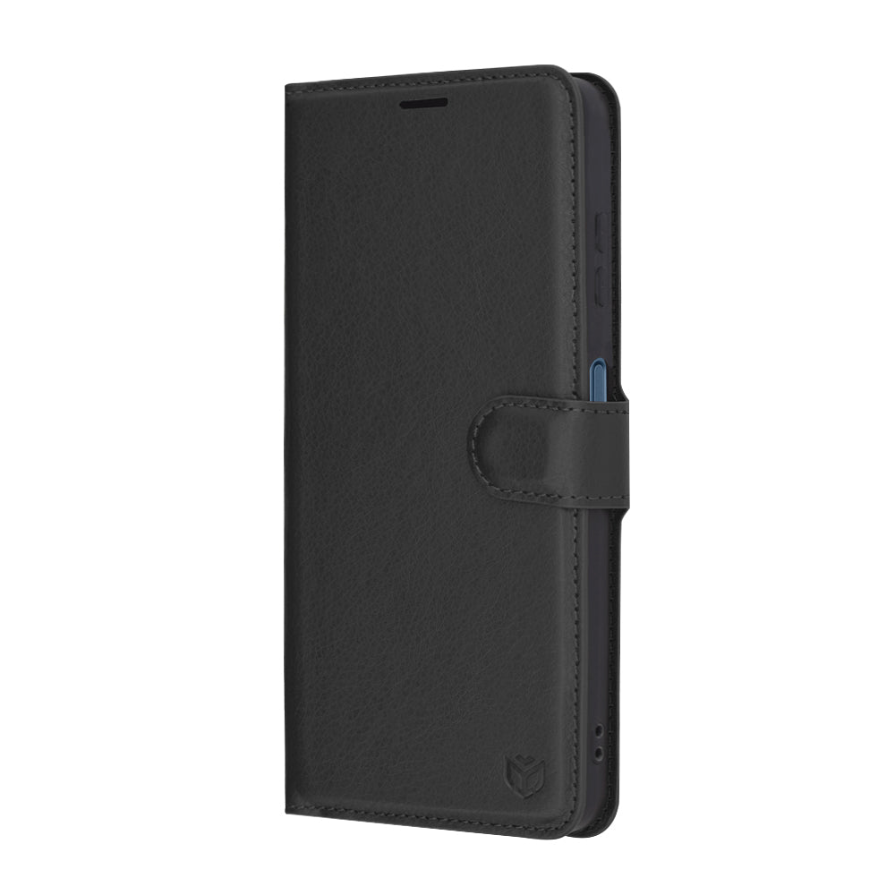 Ovitek za Samsung Galaxy A06 A065, Techsuit, usnjeni folio, črn