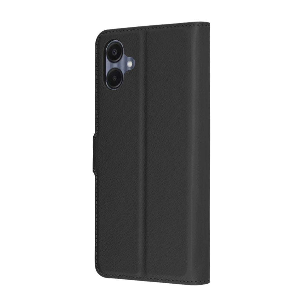 Ovitek za Samsung Galaxy A06 A065, Techsuit, usnjeni folio, črn