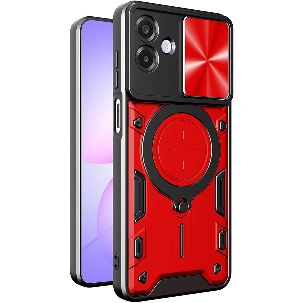 Ovitek za Samsung Galaxy A07 4G A075, Techsuit, CamGuard Pro, rdeč