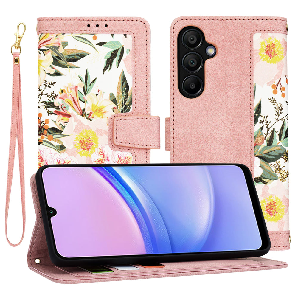 Ovitek za Samsung Galaxy A15 5G A156 / A15 A155, Techsuit, FlipCraft, roza
