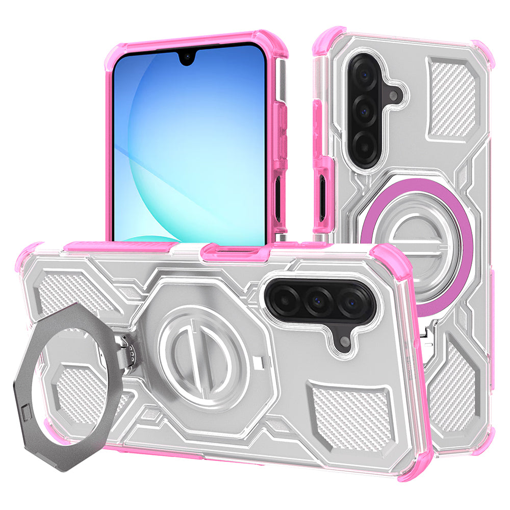 Ovitek za Samsung Galaxy A17 4G / A17 5G, Techsuit, Carbon Shield Pro, Roza