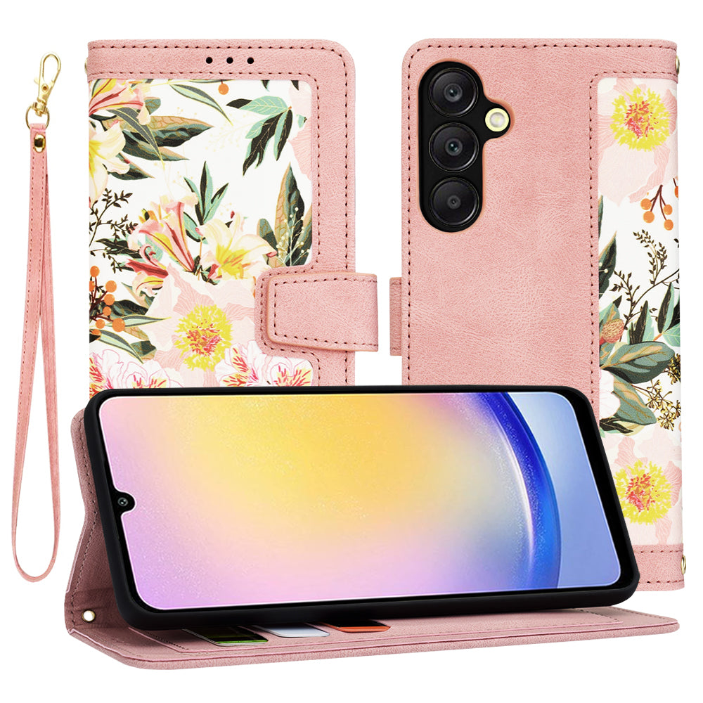 Ovitek za Samsung Galaxy A25 A256, Techsuit, FlipCraft, roza
