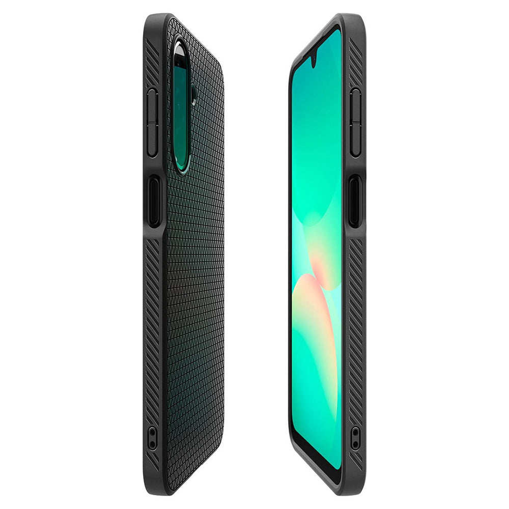 Ovitek za Samsung Galaxy A26 A266, Spigen, Liquid Air, Mat Črn ACS09290