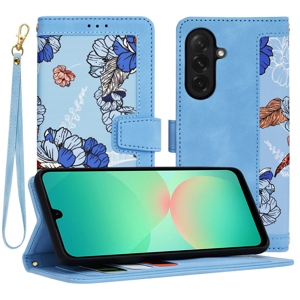 Ovitek za Samsung Galaxy A26 A266, Techsuit, FlipCraft, Modra