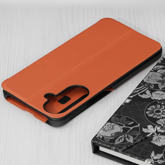 Ovitek za Samsung Galaxy A27 5G, Techsuit, eFold Nov Model, Oranžen