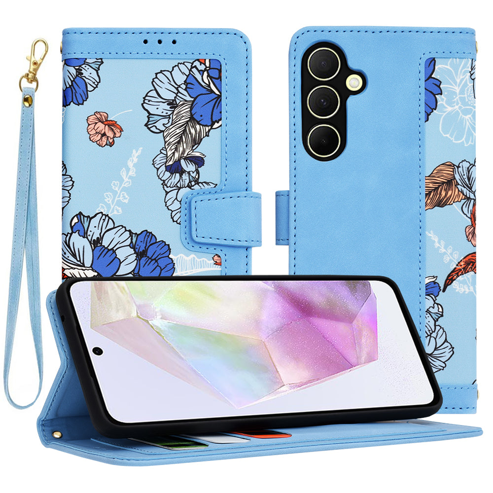 Ovitek za Samsung Galaxy A35 5G A356, Techsuit, FlipCraft, modra