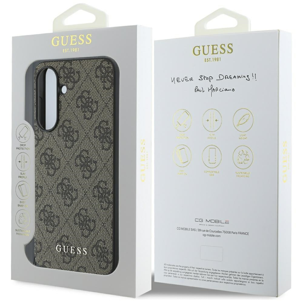 Ovitek za Samsung Galaxy A36 A366, Guess, 4G Charm, rjava