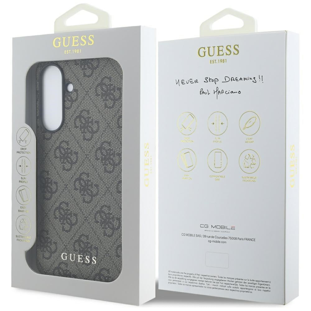 Ovitek za Samsung Galaxy A36 A366, Guess, 4G Classic, rjava