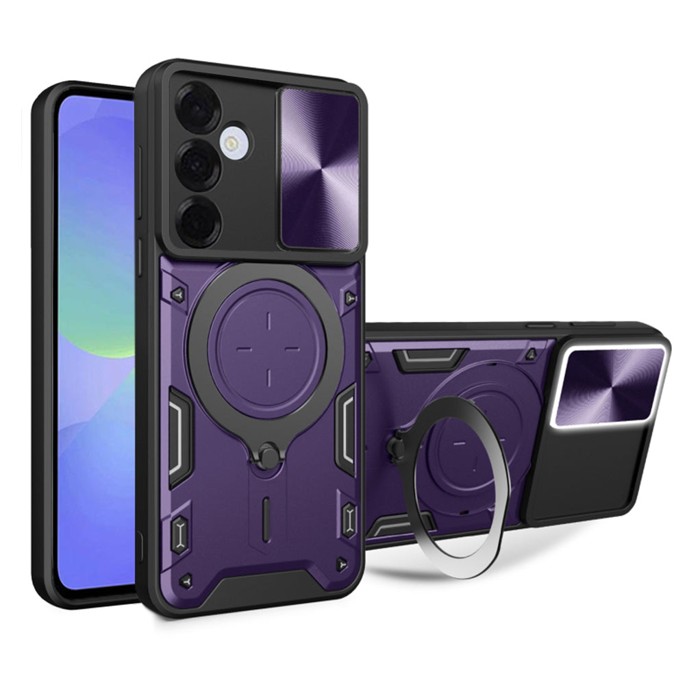 Ovitek za Samsung Galaxy A36 A366, Techsuit, CamGuard Pro, Vijoličen