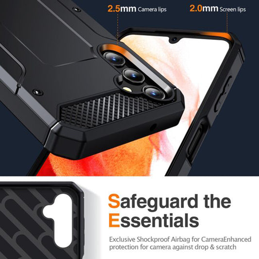 Ovitek za Samsung Galaxy A36 A366, Techsuit, Hybrid Armor, Črn