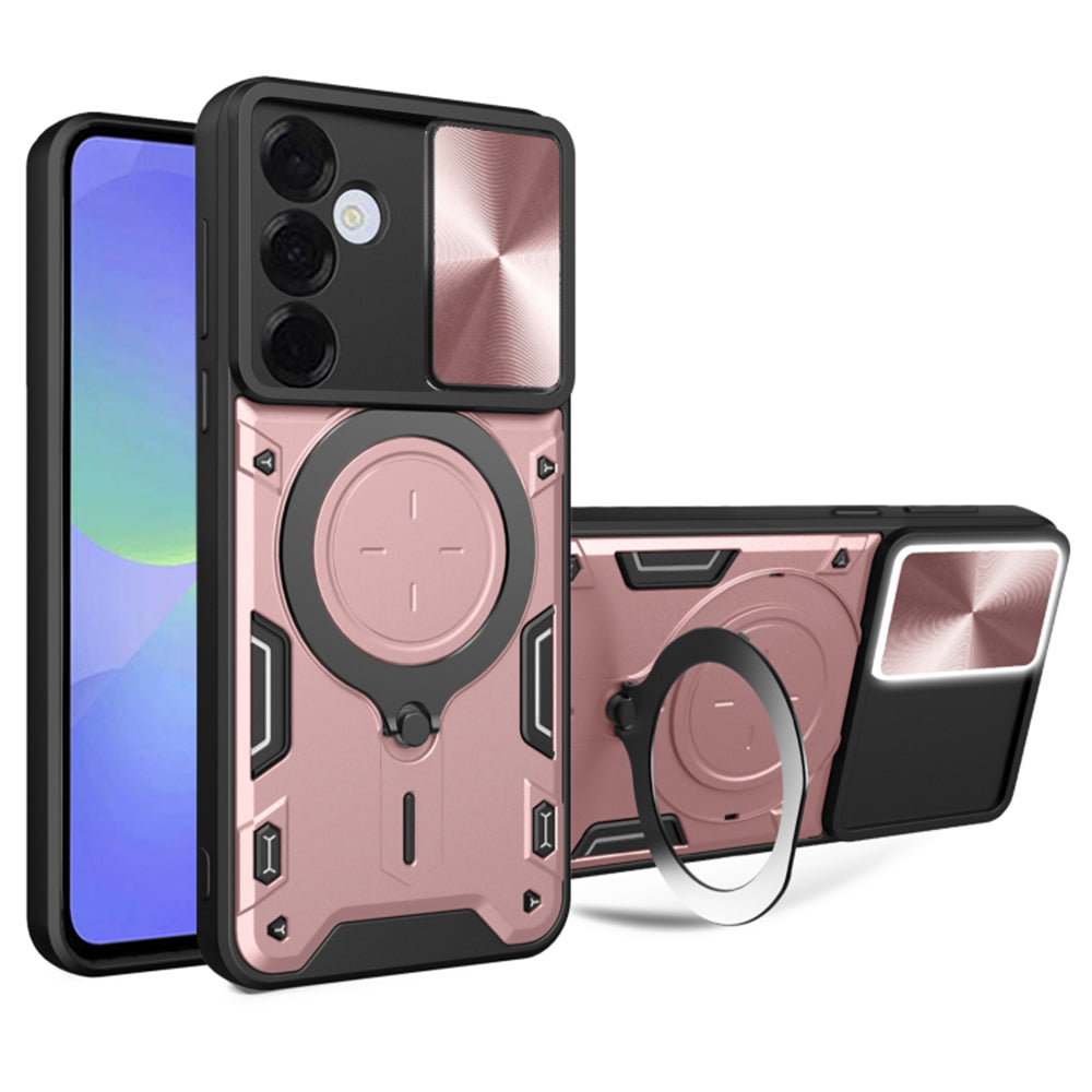 Ovitek za Samsung Galaxy A37 5G, Techsuit, CamGuard Pro, Zlato roza