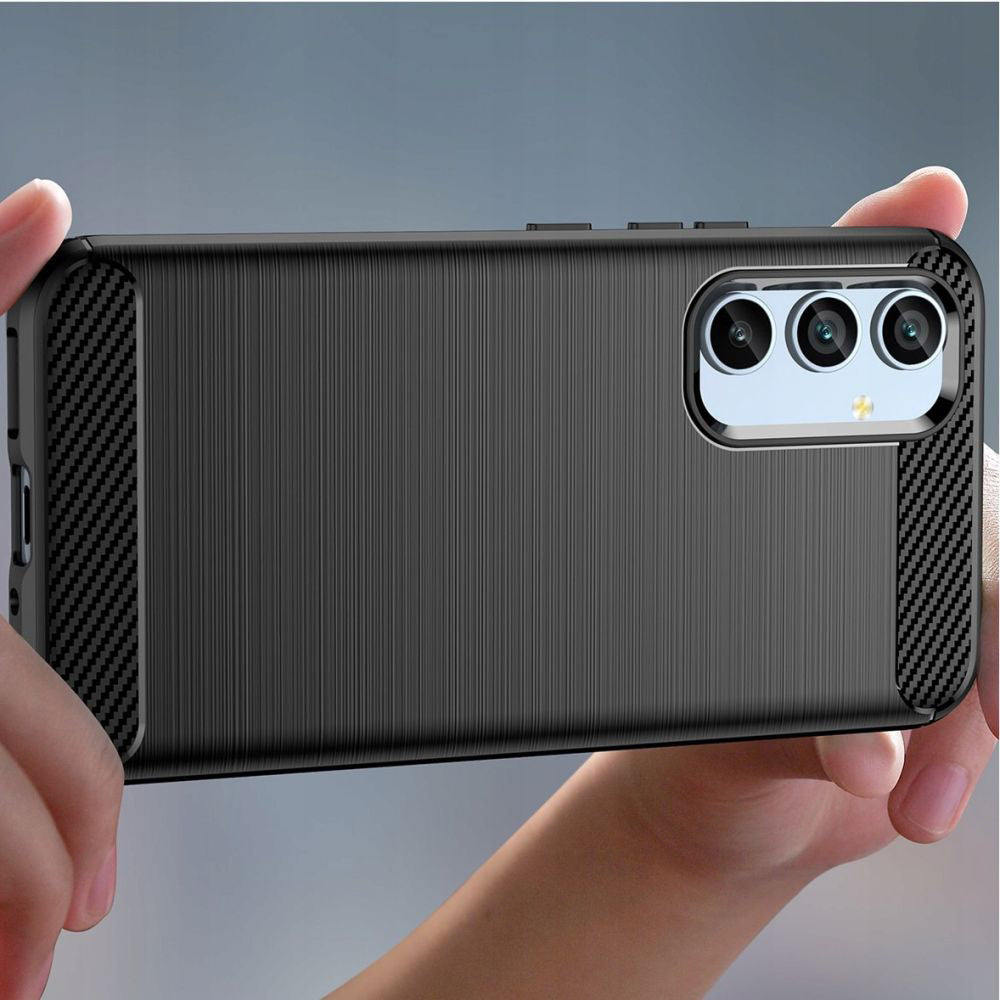 Ovitek za Samsung Galaxy A54 A546, Techsuit, Karbon, Črn