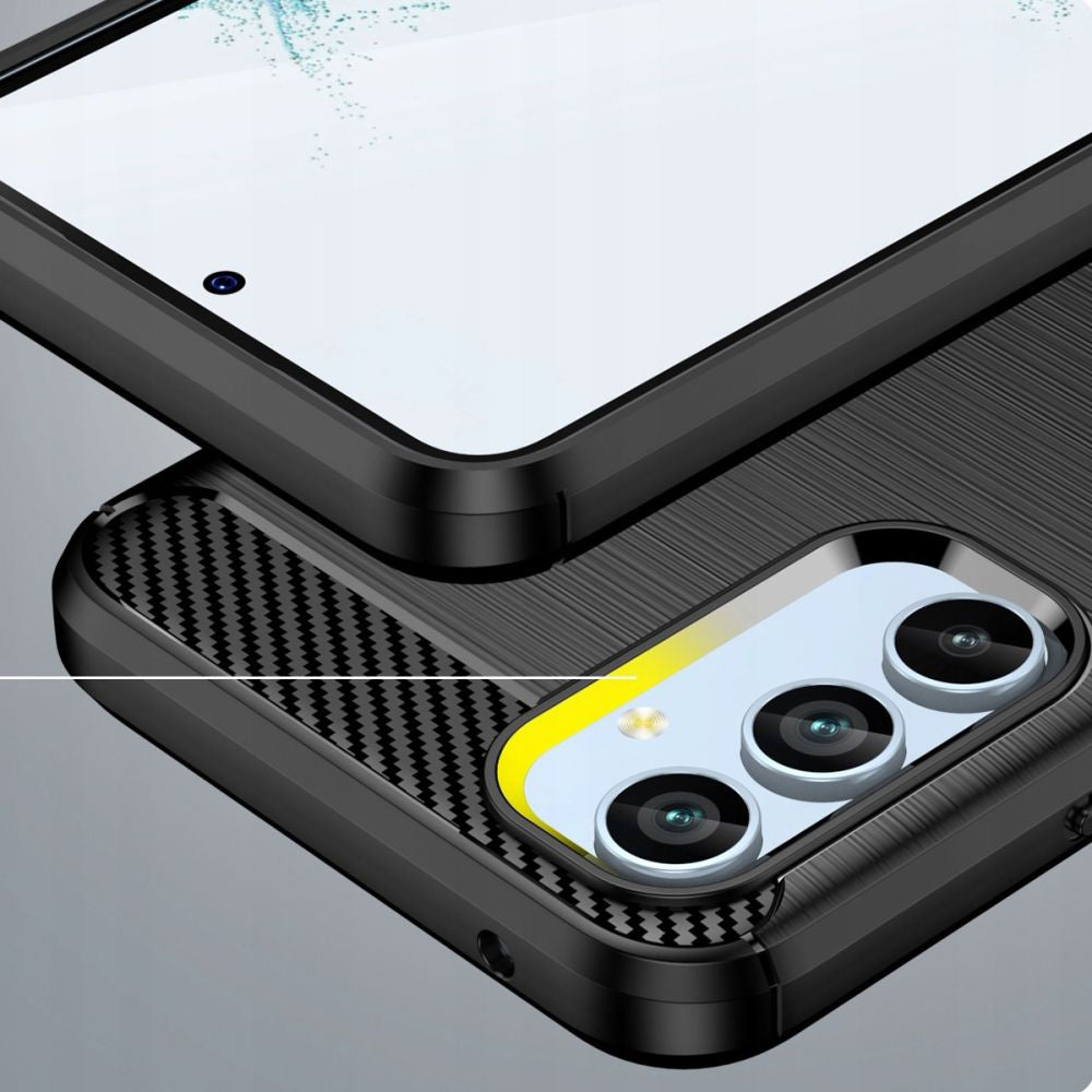 Ovitek za Samsung Galaxy A54 A546, Techsuit, Karbon, Črn