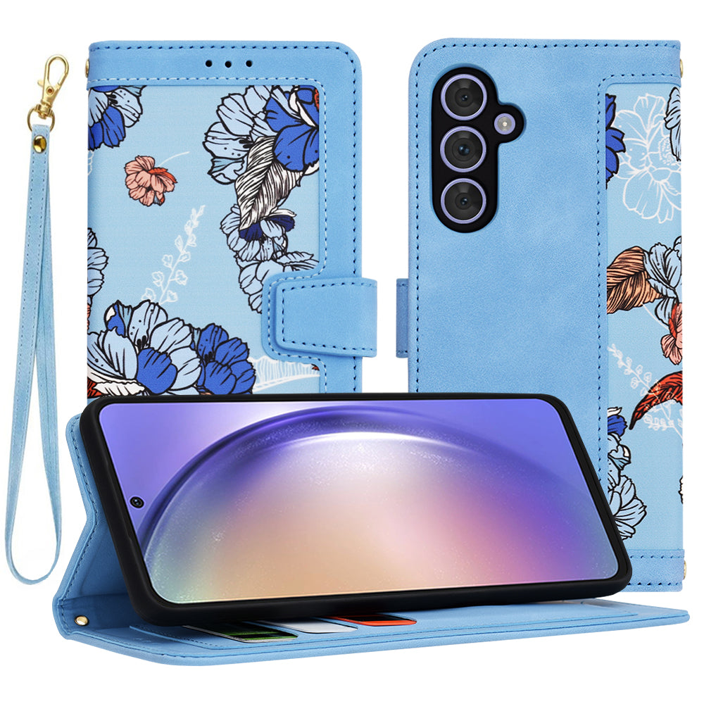 Ovitek za Samsung Galaxy A54 A546, Techsuit, FlipCraft, modra