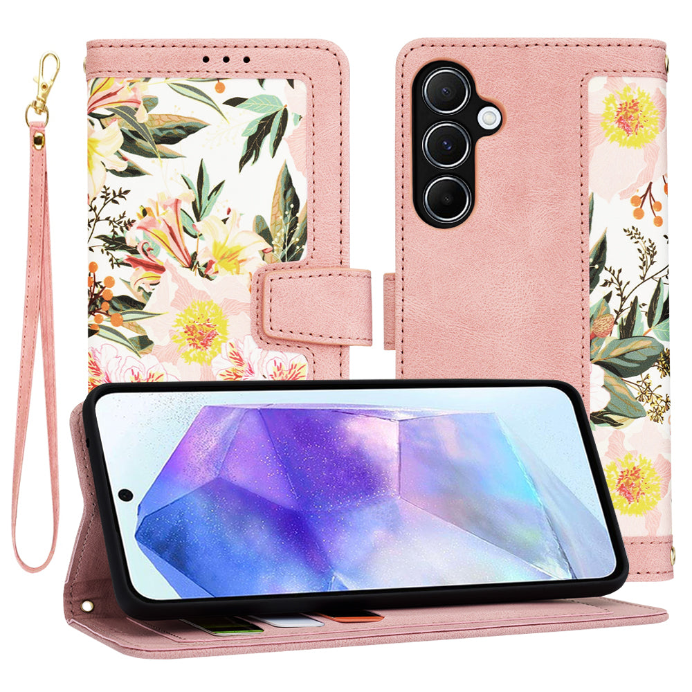 Ovitek za Samsung Galaxy A55 5G A556, Techsuit, FlipCraft, roza
