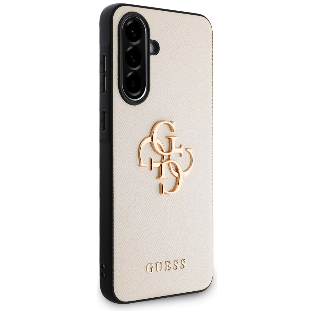 Ovitek za Samsung Galaxy A56 A566, Guess, 4G Grained Big and Classic Logo, Bež