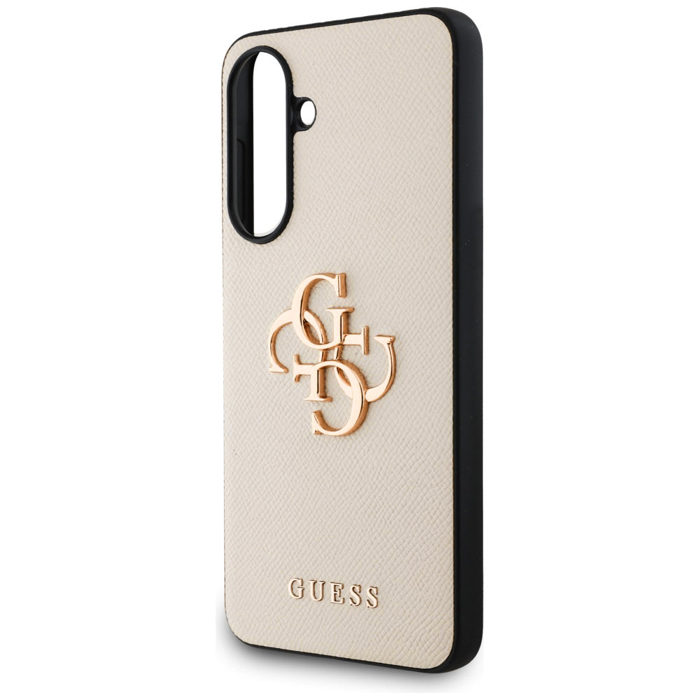 Ovitek za Samsung Galaxy A56 A566, Guess, 4G Grained Big and Classic Logo, Bež
