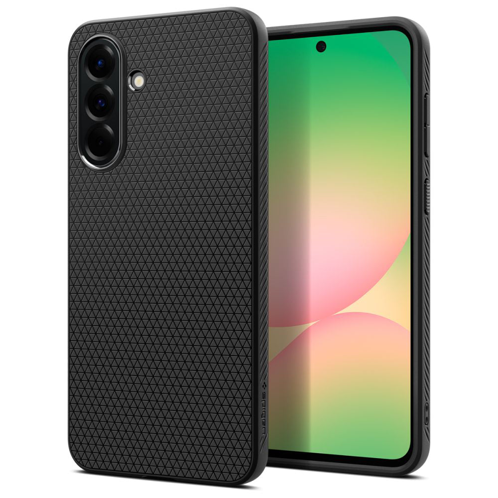 Ovitek za Samsung Galaxy A56 A566, Spigen, Liquid Air, Mat Črn ACS09291