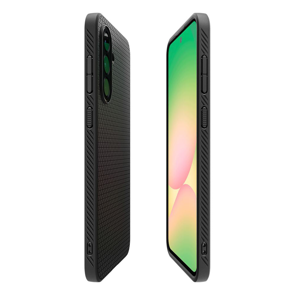 Ovitek za Samsung Galaxy A56 A566, Spigen, Liquid Air, Mat Črn ACS09291