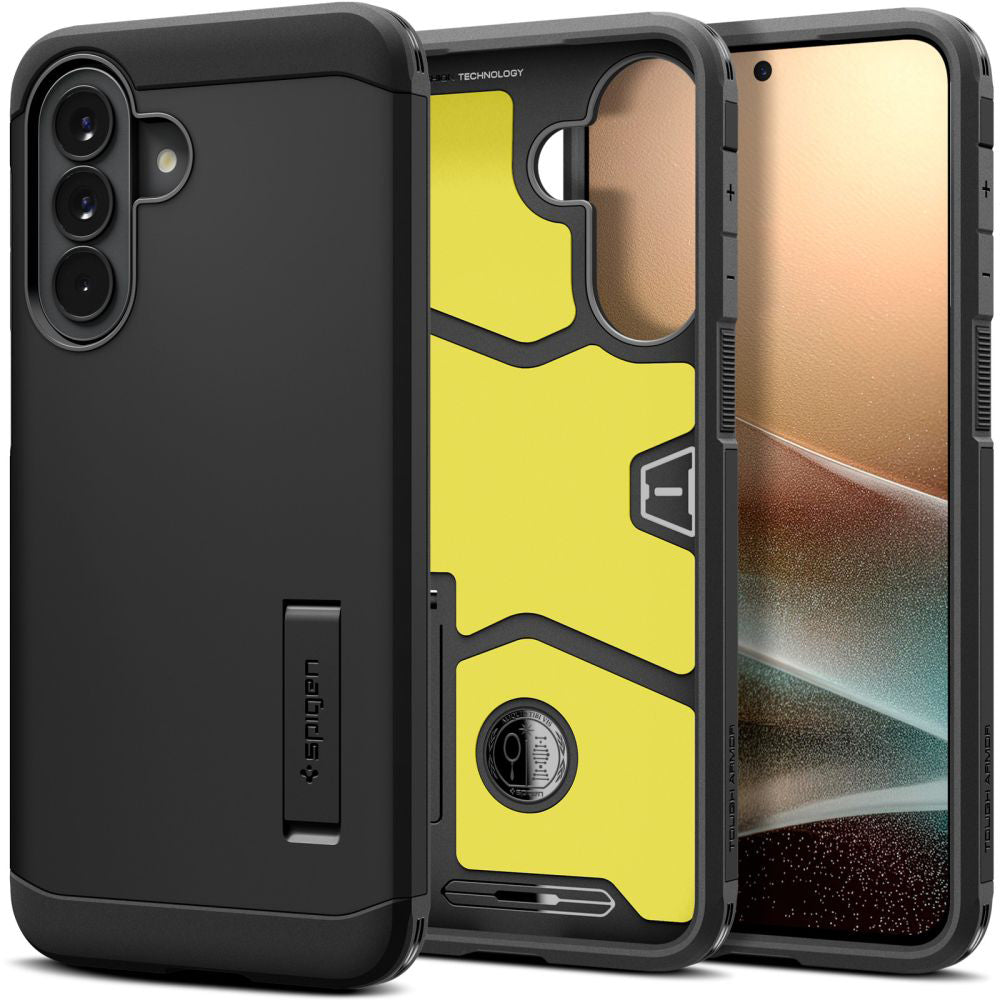 Ovitek za Samsung Galaxy A57 5G, Spigen, Tough Armor, Črn ACS11125