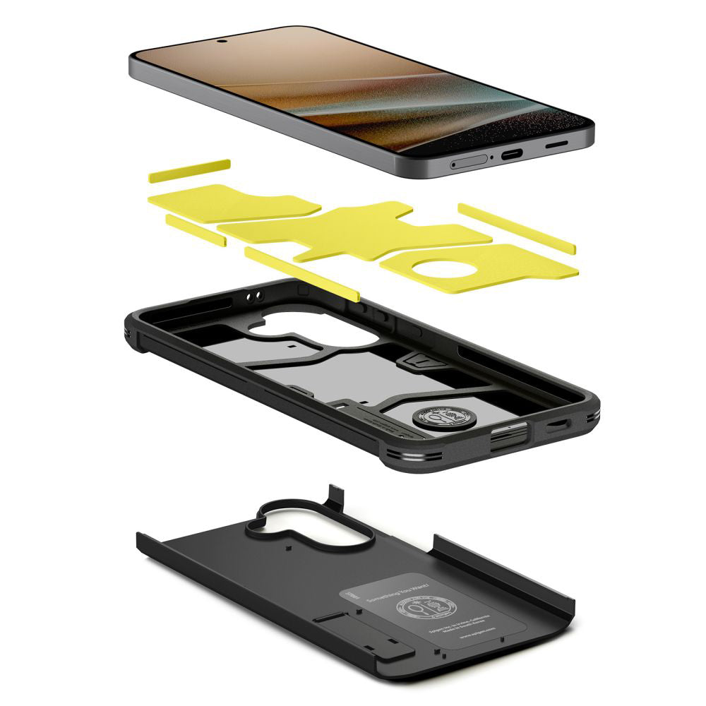 Ovitek za Samsung Galaxy A57 5G, Spigen, Tough Armor, Črn ACS11125