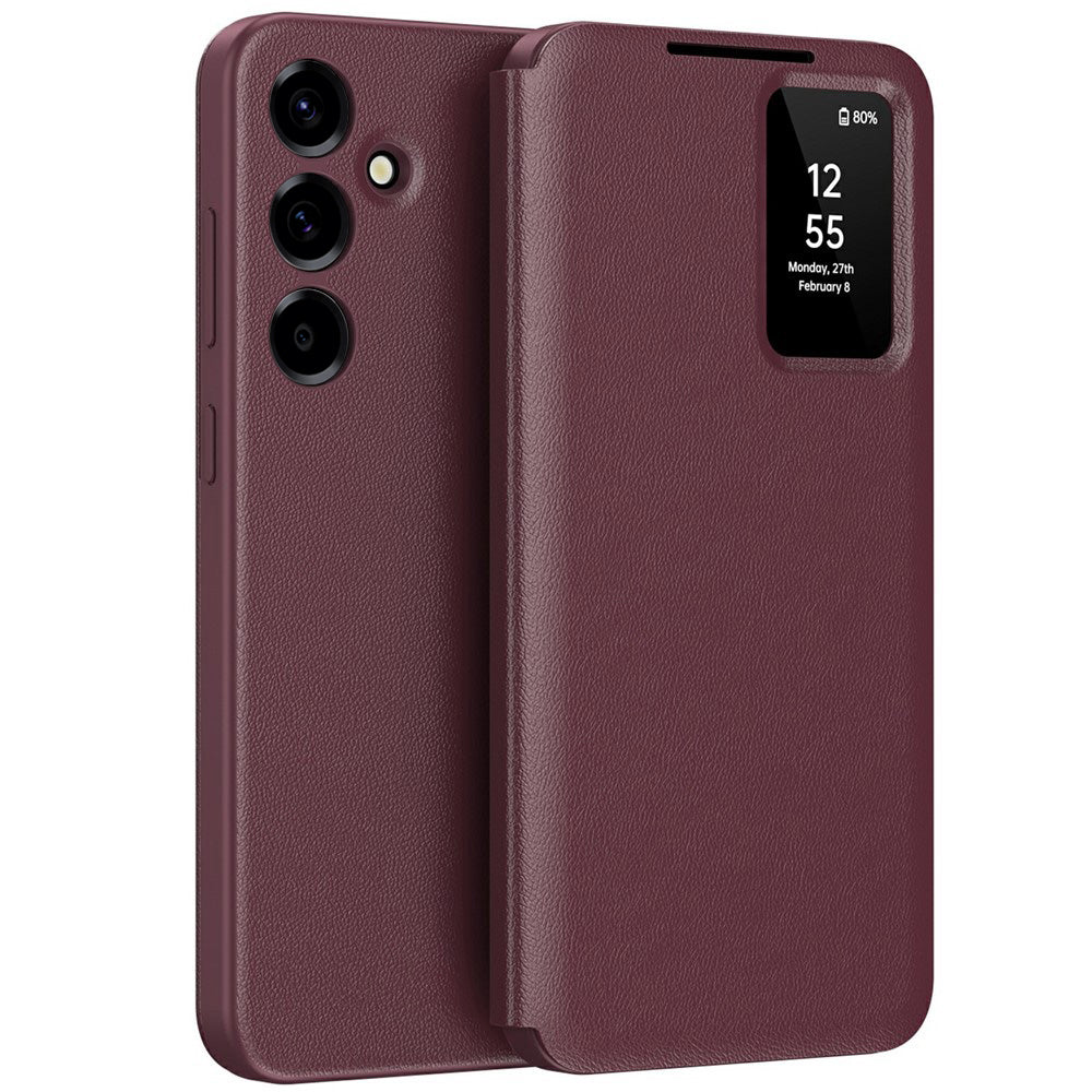 Ovitek za Samsung Galaxy A57 5G, Techsuit, SmartView, Rdeča