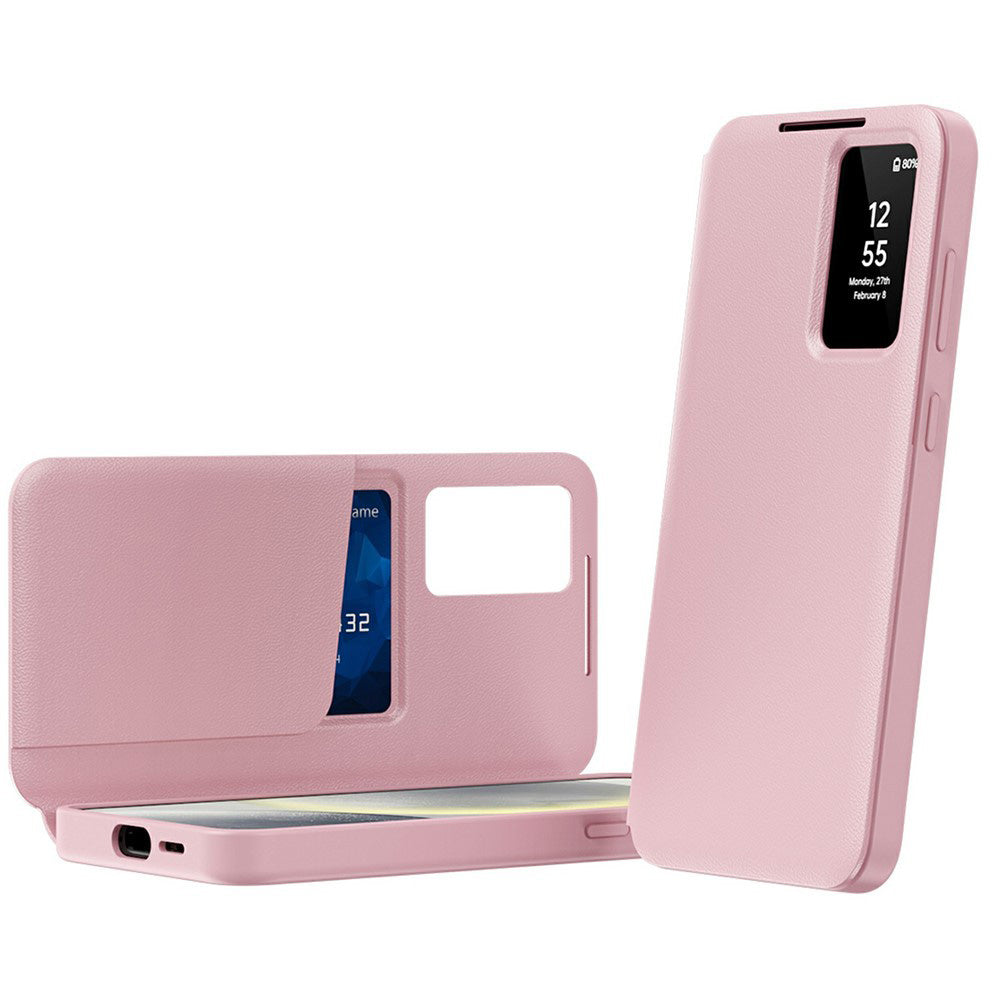 Ovitek za Samsung Galaxy A57 5G, Techsuit, SmartView, Roza
