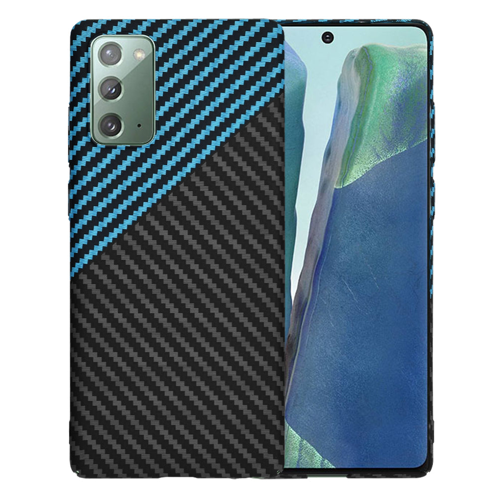 Ovitek za Samsung Galaxy Note 20 5G N981 / Note 20 N980, Techsuit, Carbonite FiberShell, Črno modra