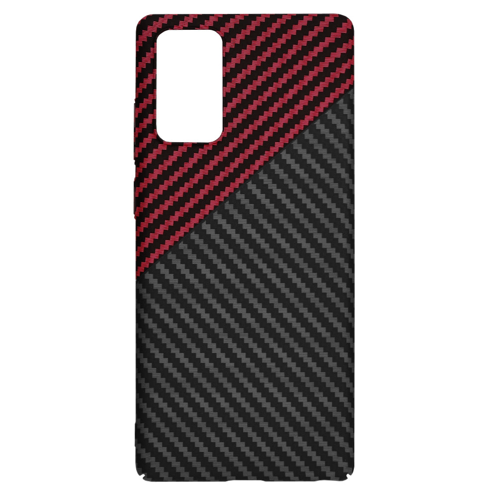 Ovitek za Samsung Galaxy Note 20 5G N981 / Note 20 N980, Techsuit, Carbonite FiberShell, Črno Rdeč