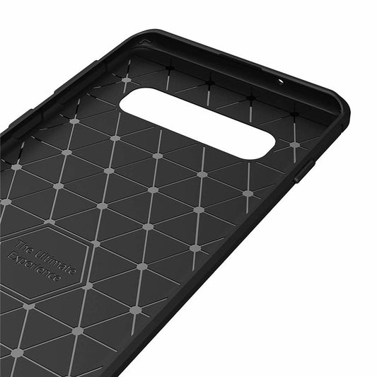 Ovitek za Samsung Galaxy S10 G973, Techsuit, Karbon, Črn