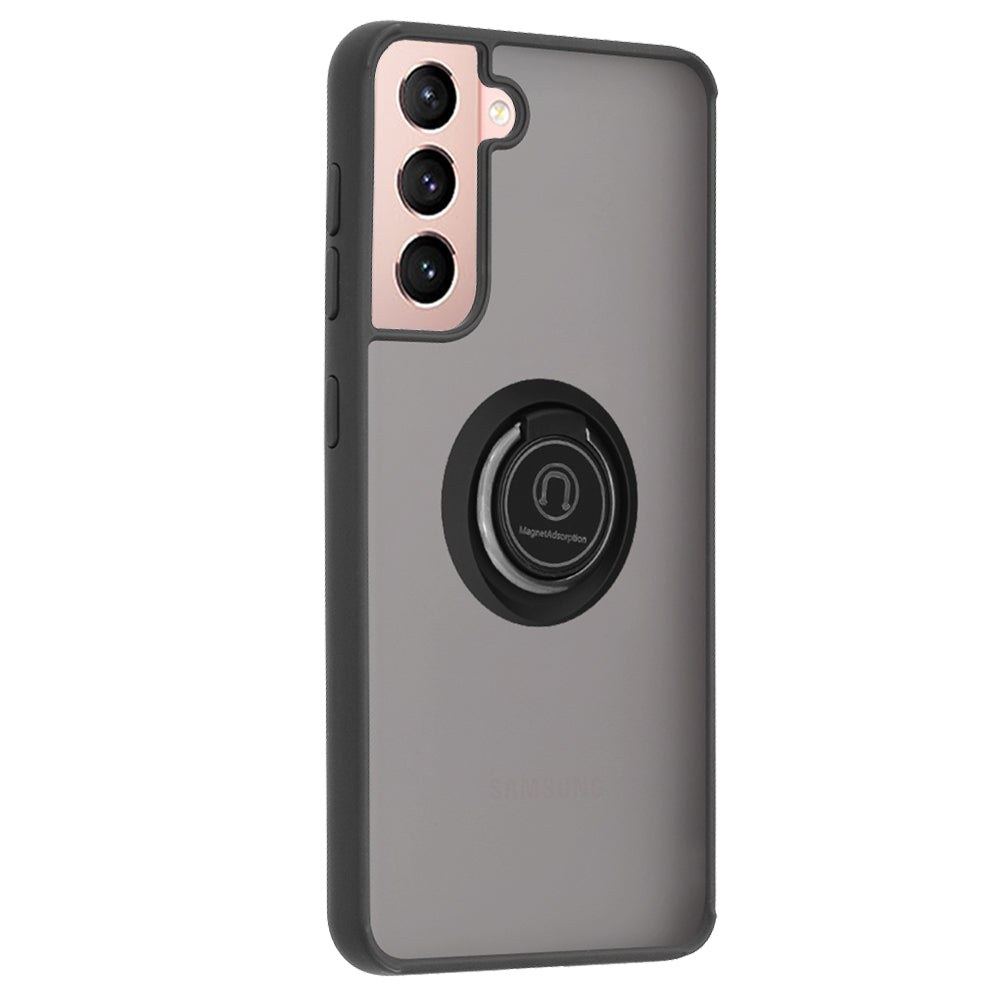 Ovitek za Samsung Galaxy S21 5G G991, Techsuit, Glinth, Črna