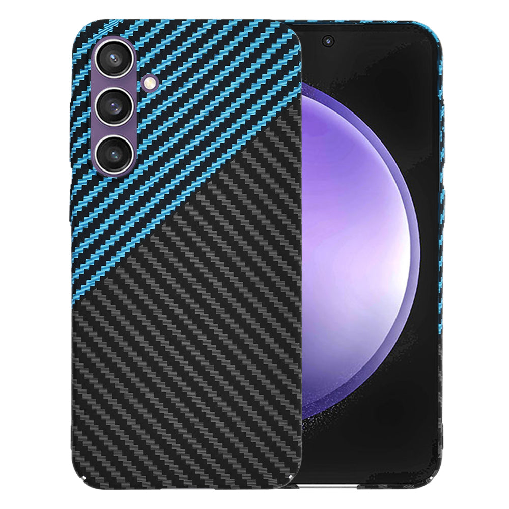Ovitek za Samsung Galaxy S23 FE S711, Techsuit, Carbonite FiberShell, Črno modra