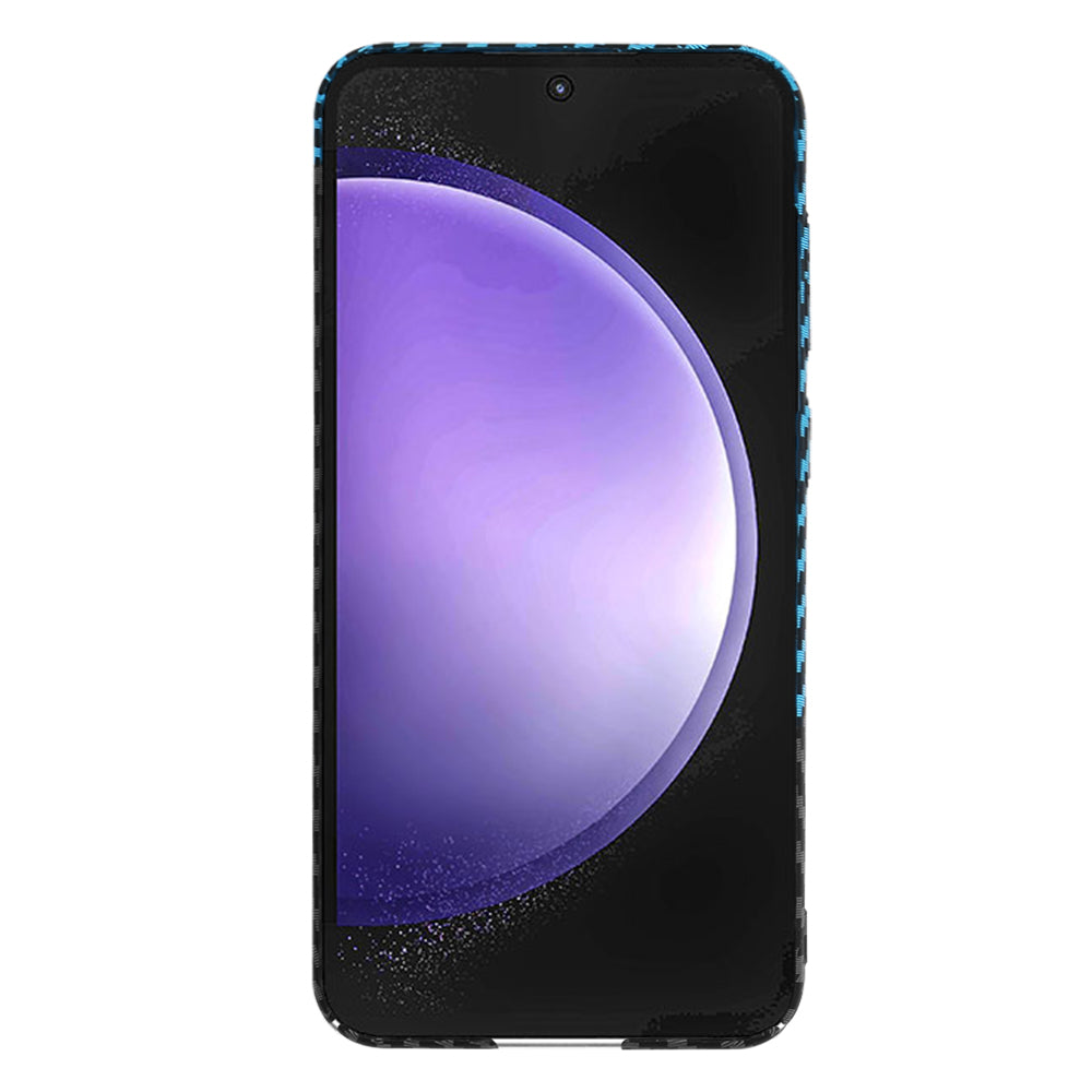 Ovitek za Samsung Galaxy S23 FE S711, Techsuit, Carbonite FiberShell, Črno modra