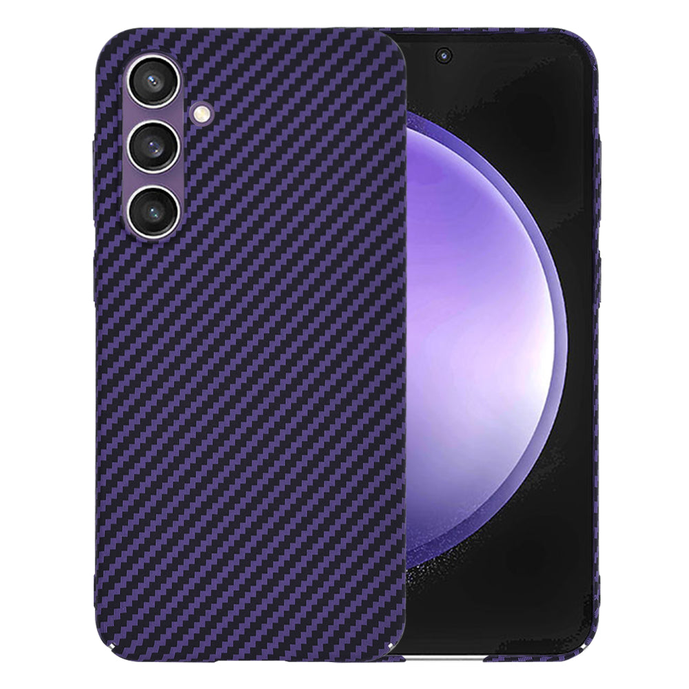 Ovitek za Samsung Galaxy S23 FE S711, Techsuit, Carbonite FiberShell, Vijoličen