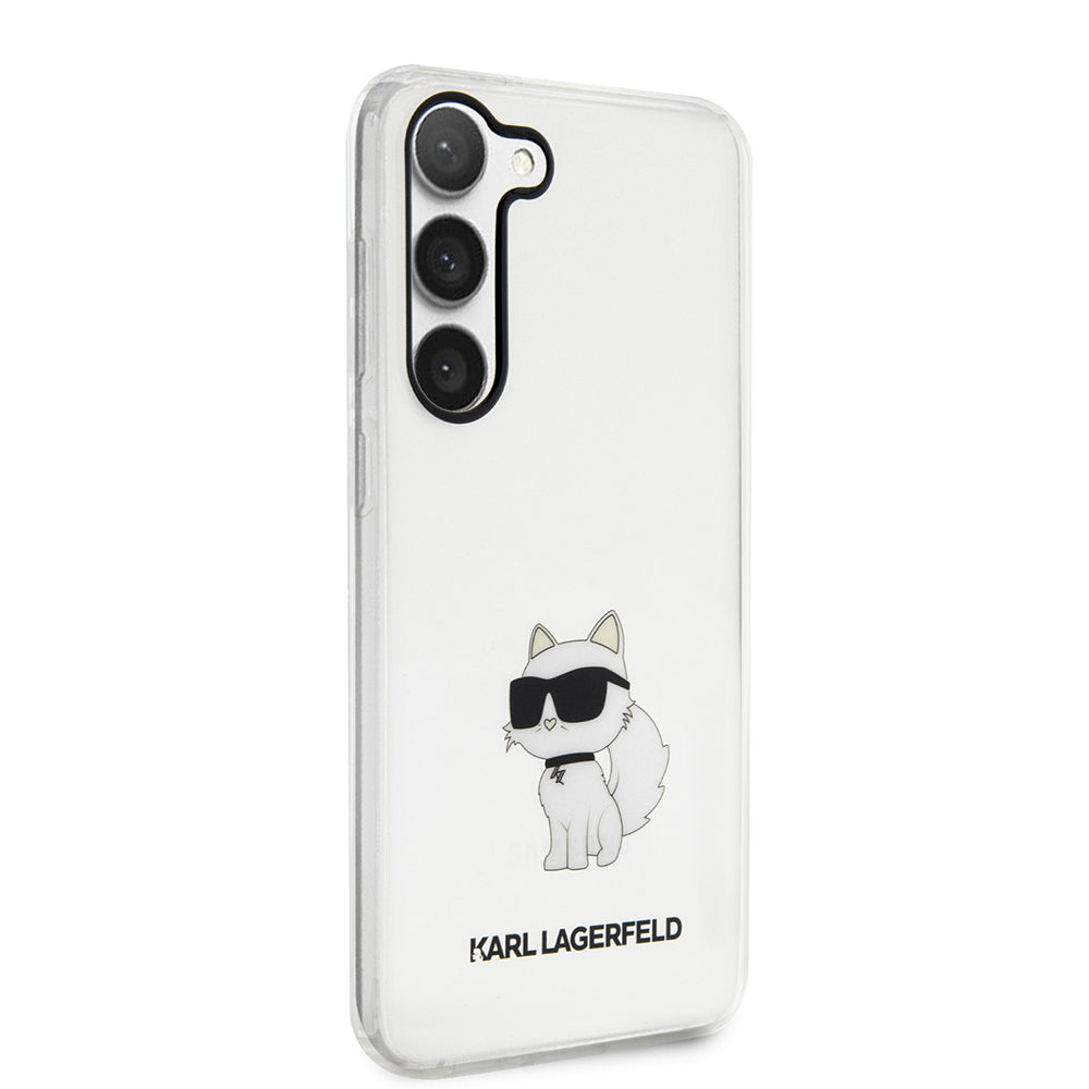 Ovitek za Samsung Galaxy S23+ S916, Karl Lagerfeld, Ikonik Choupette, Prozoren
