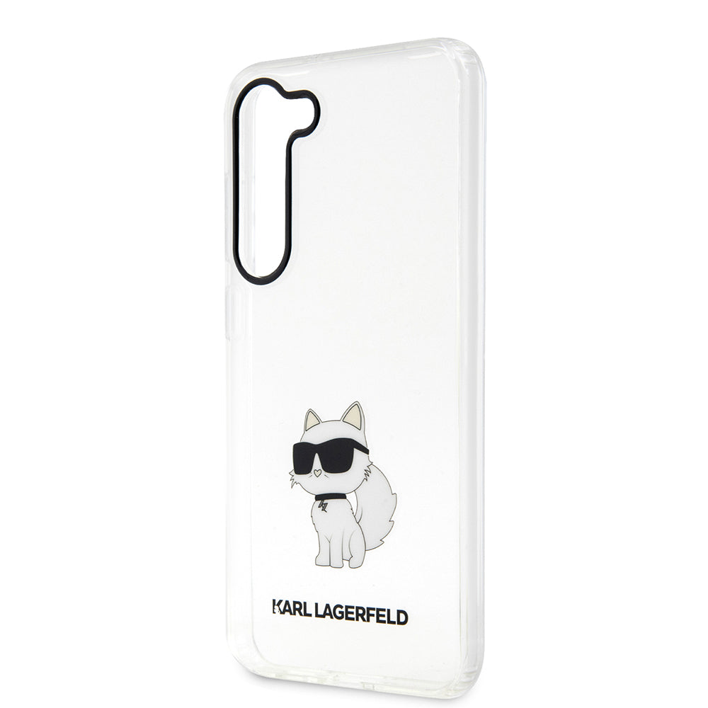 Ovitek za Samsung Galaxy S23+ S916, Karl Lagerfeld, Ikonik Choupette, Prozoren