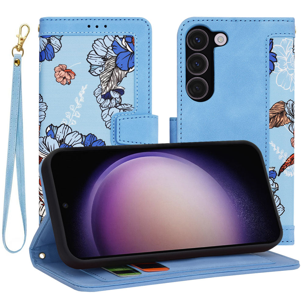 Ovitek za Samsung Galaxy S23 S911, Techsuit, FlipCraft, Modra