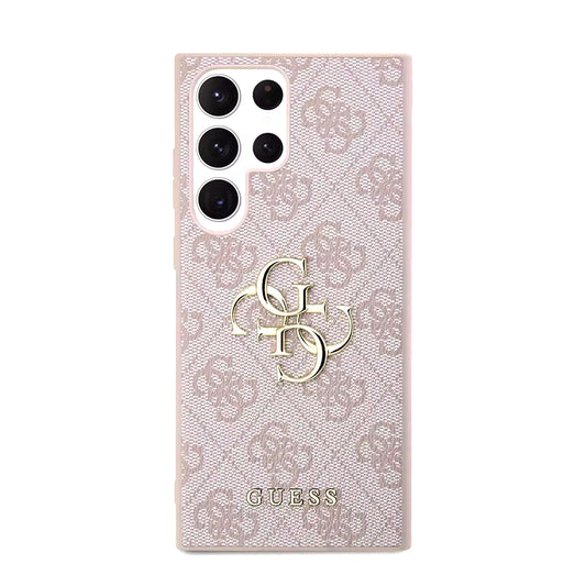 Ovitek za Samsung Galaxy S23 Ultra S918, Guess, 4G Big Logo, Roza
