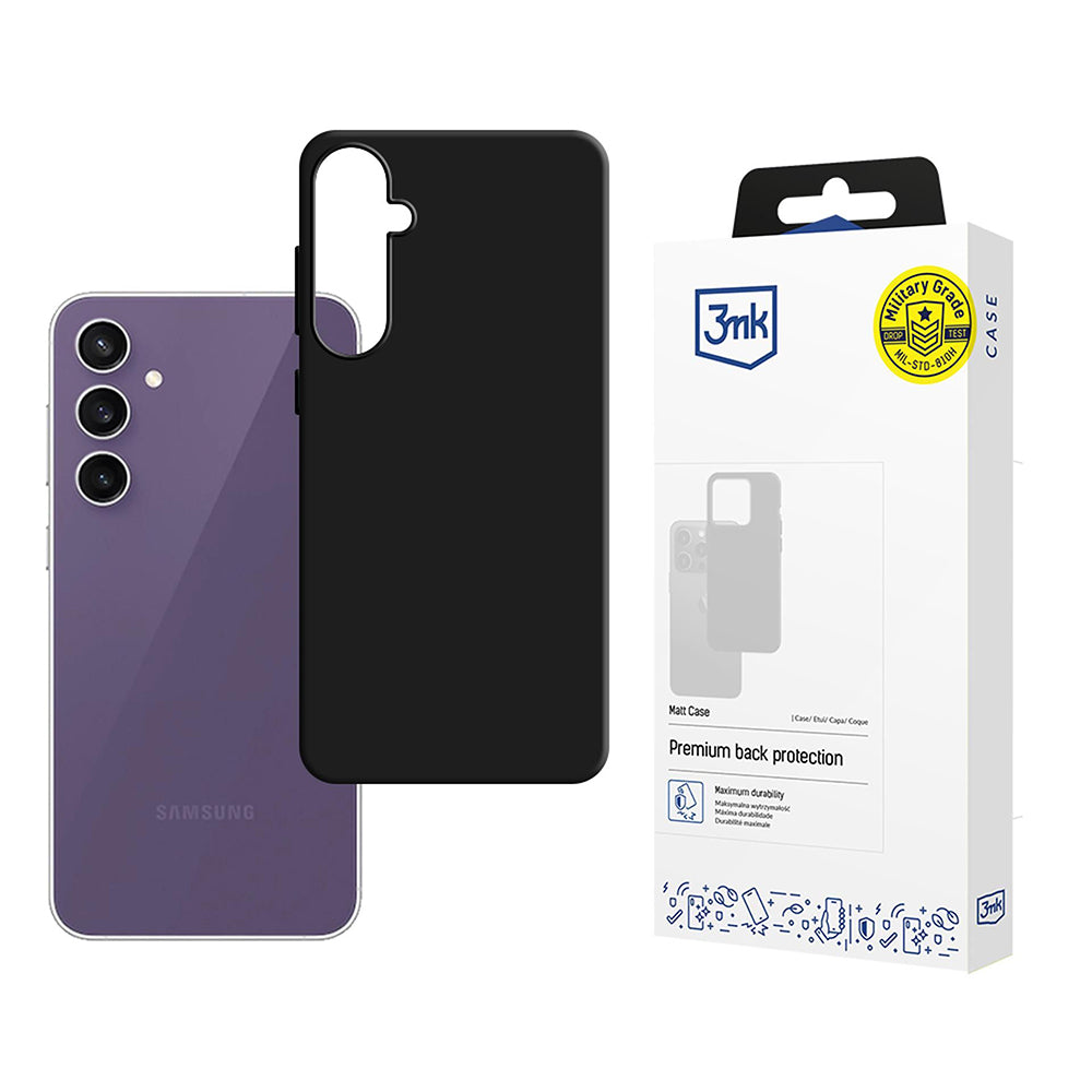 Ovitek za Samsung Galaxy S24 FE S721, 3MK, mat črn
