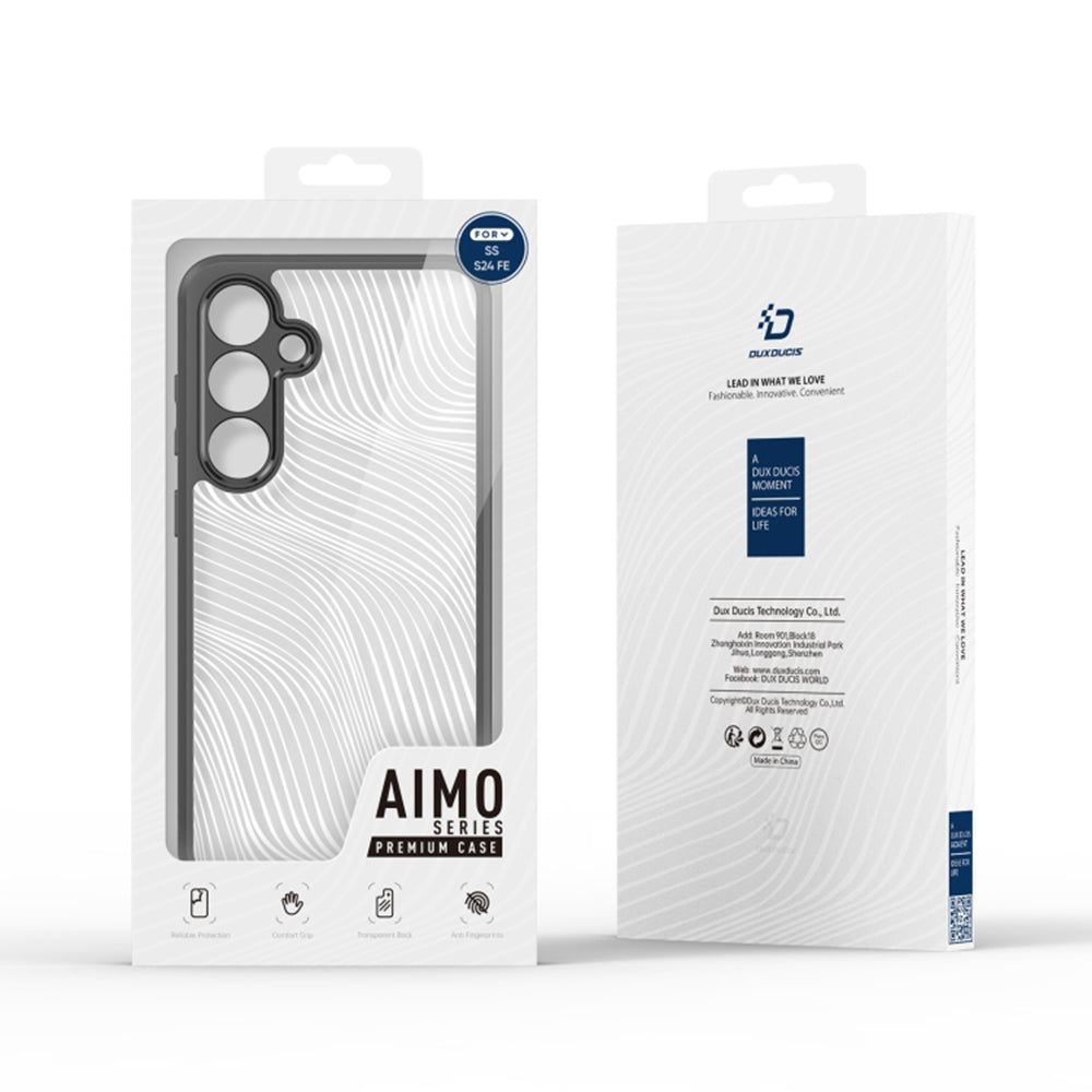 Ovitek za Samsung Galaxy S24 FE S721, DUX DUCIS, Aimo, črn