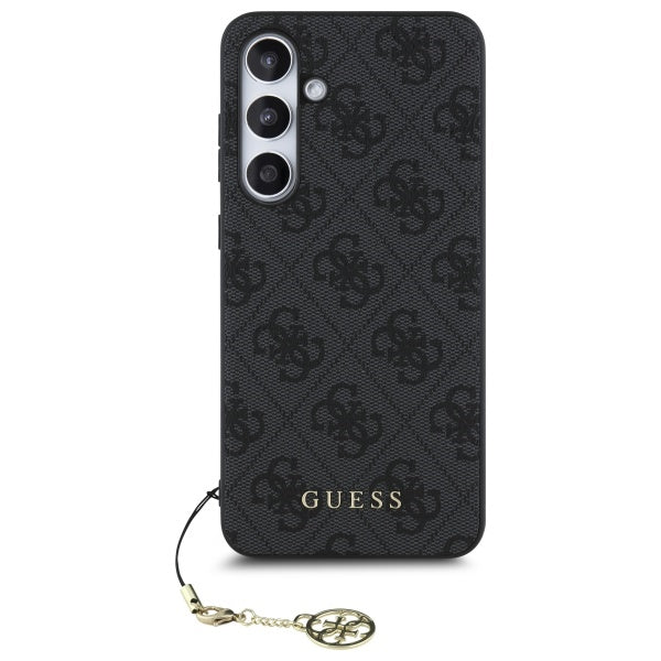 Ovitek za Samsung Galaxy S24 FE S721, Guess, 4G Charm, Siva