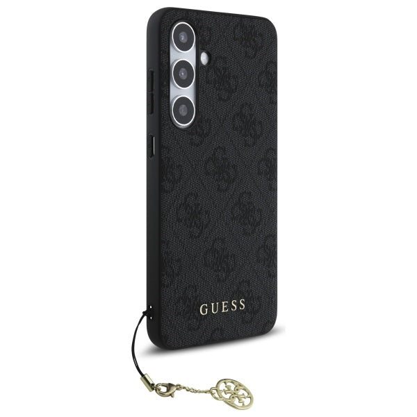 Ovitek za Samsung Galaxy S24 FE S721, Guess, 4G Charm, Siva