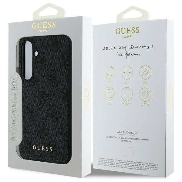 Ovitek za Samsung Galaxy S24 FE S721, Guess, 4G Charm, Siva