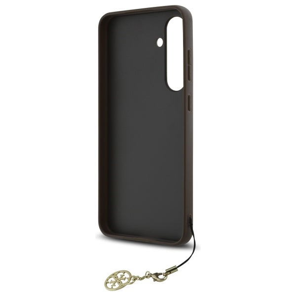 Ovitek za Samsung Galaxy S24 FE S721, Guess, 4G Charm, rjava