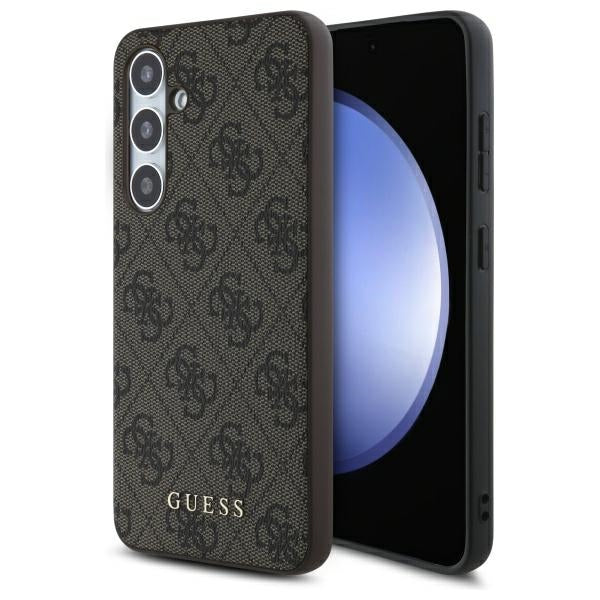 Ovitek za Samsung Galaxy S24 FE S721, Guess, 4G Classic, rjava